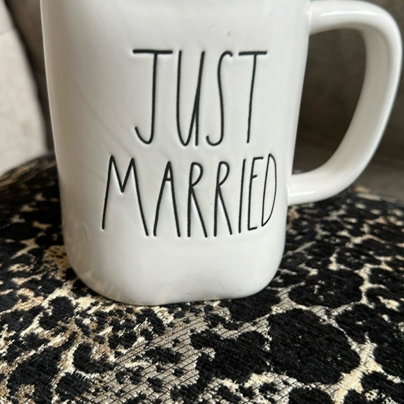 Rae Dunn Cream 'Just Married' Mug - Picture 6 of 10